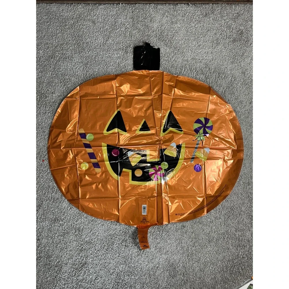 Anagram Jack-O-Lantern Pumpkin Mylar Balloon Halloween Party Decor Orange XL